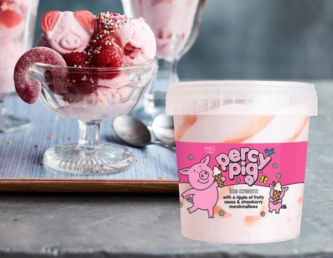 Percy pig ice cream